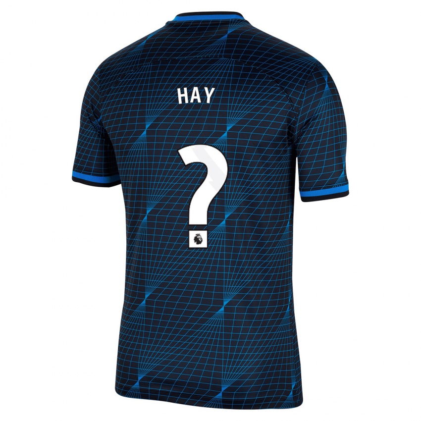 Męski Noah Hay #0 Ciemny Niebieski Wyjazdowa Koszulka 2023/24 Koszulki Klubowe