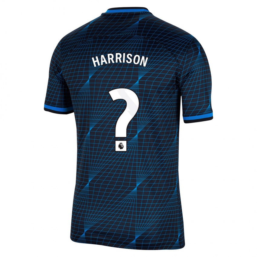 Męski Ollie Harrison #0 Ciemny Niebieski Wyjazdowa Koszulka 2023/24 Koszulki Klubowe