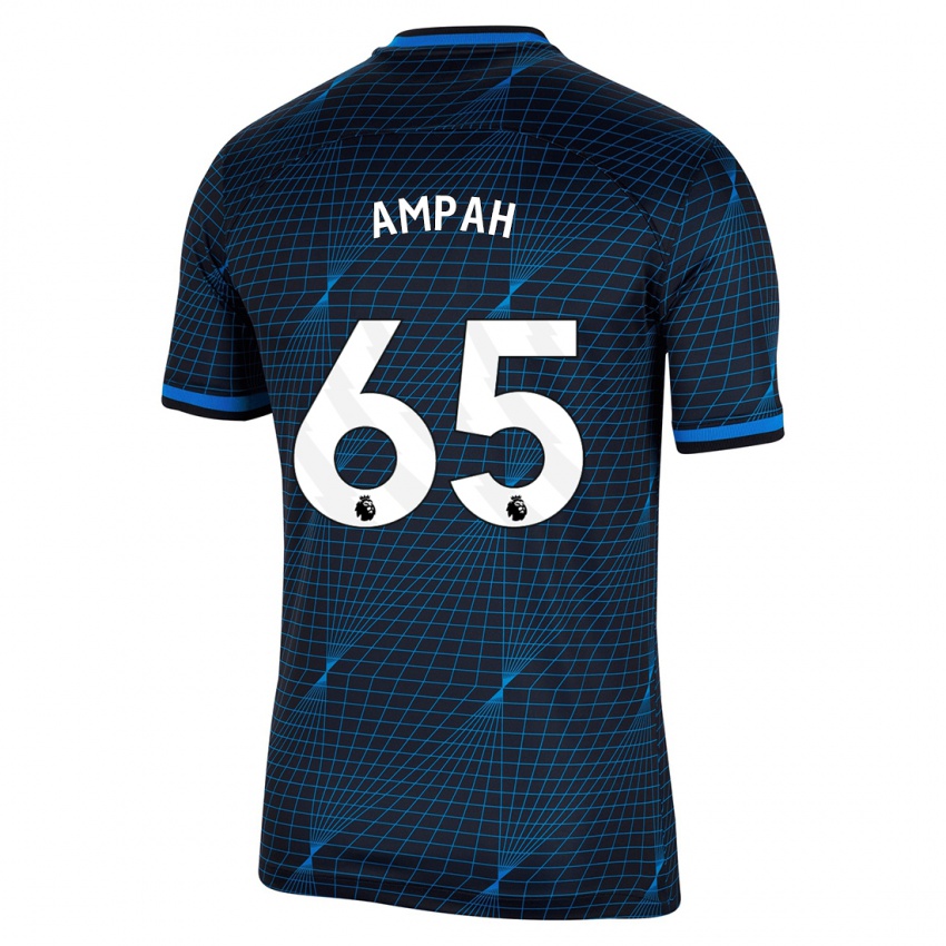 Męski Ato Ampah #65 Ciemny Niebieski Wyjazdowa Koszulka 2023/24 Koszulki Klubowe