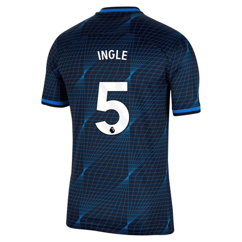 Męski Sophie Ingle #5 Ciemny Niebieski Wyjazdowa Koszulka 2023/24 Koszulki Klubowe