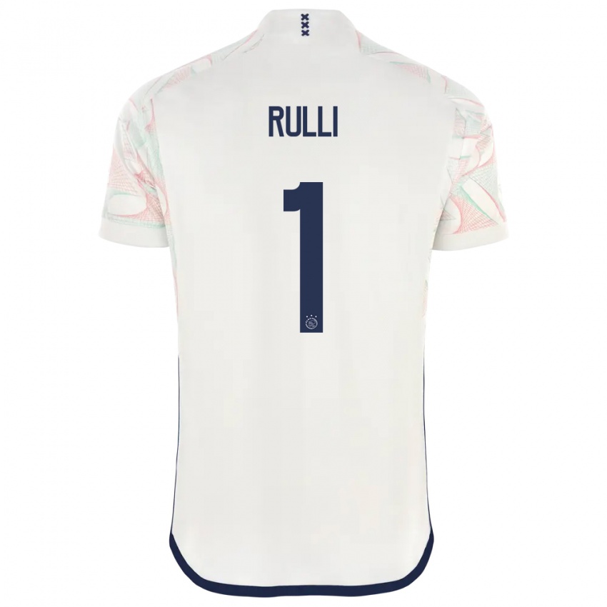Męski Geronimo Rulli #1 Biały Wyjazdowa Koszulka 2023/24 Koszulki Klubowe