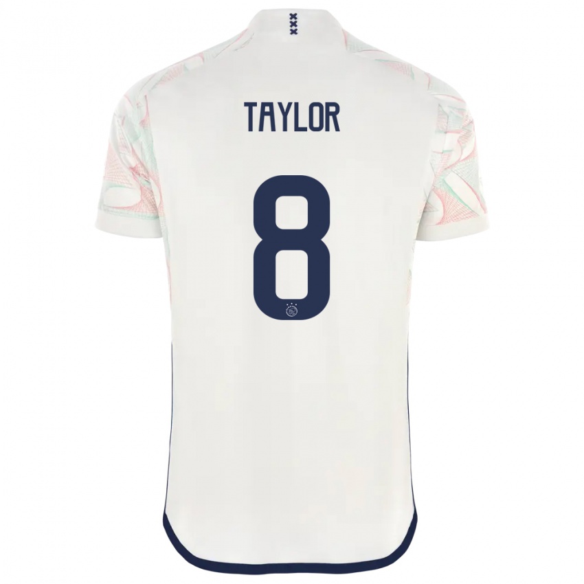Męski Kenneth Taylor #8 Biały Wyjazdowa Koszulka 2023/24 Koszulki Klubowe