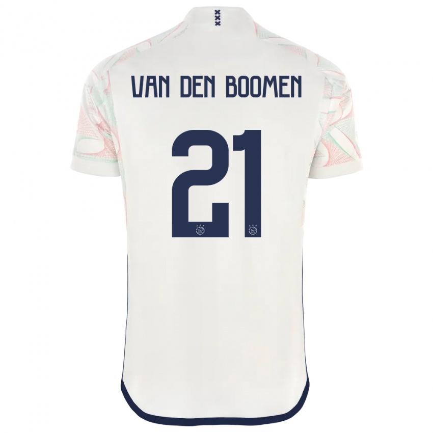 Męski Branco Van Den Boomen #21 Biały Wyjazdowa Koszulka 2023/24 Koszulki Klubowe
