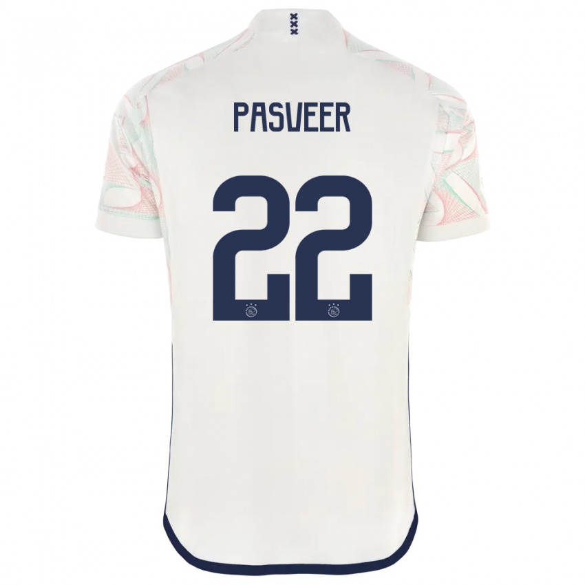 Męski Remko Pasveer #22 Biały Wyjazdowa Koszulka 2023/24 Koszulki Klubowe