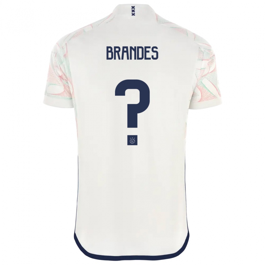 Męski Julian Brandes #0 Biały Wyjazdowa Koszulka 2023/24 Koszulki Klubowe
