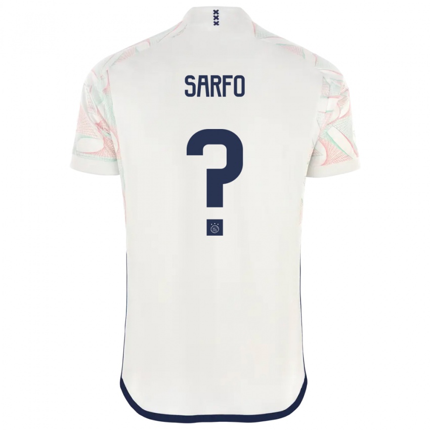 Męski Raphael Sarfo #0 Biały Wyjazdowa Koszulka 2023/24 Koszulki Klubowe