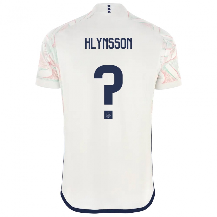 Męski Kristian Hlynsson #0 Biały Wyjazdowa Koszulka 2023/24 Koszulki Klubowe