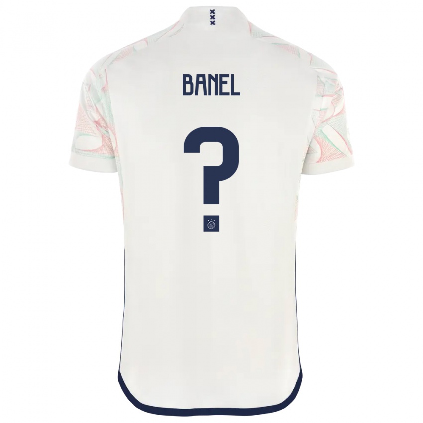 Męski Jaydon Banel #0 Biały Wyjazdowa Koszulka 2023/24 Koszulki Klubowe