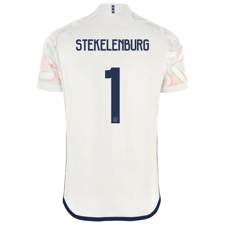 Męski Maarten Stekelenburg #1 Biały Wyjazdowa Koszulka 2023/24 Koszulki Klubowe