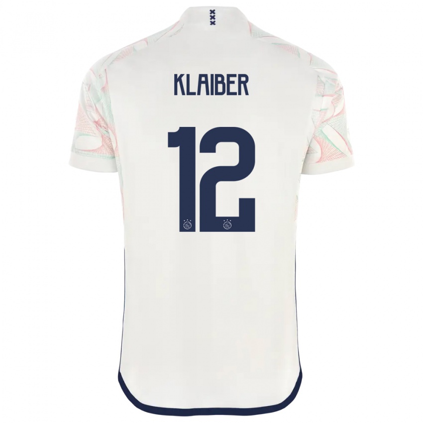 Męski Sean Klaiber #12 Biały Wyjazdowa Koszulka 2023/24 Koszulki Klubowe