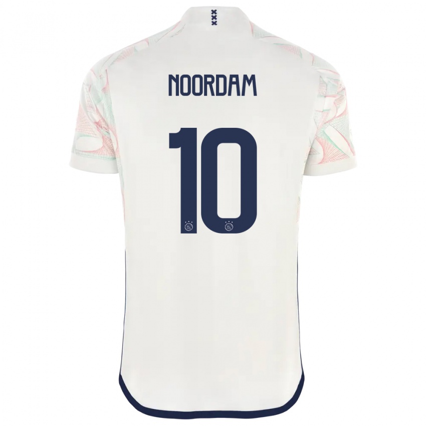 Męski Nadine Noordam #10 Biały Wyjazdowa Koszulka 2023/24 Koszulki Klubowe