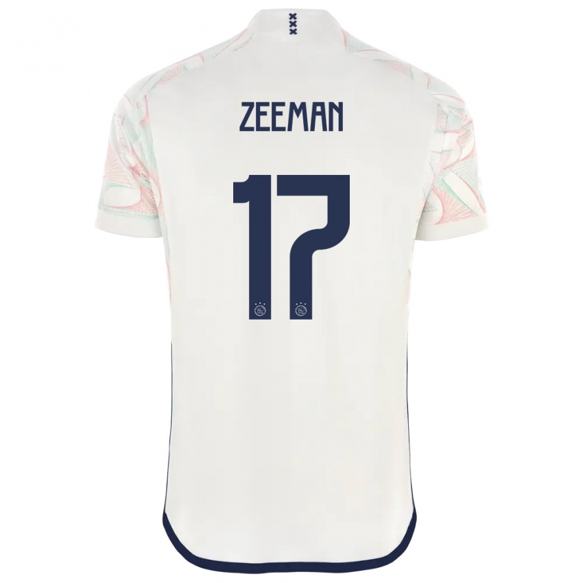 Męski Kelly Zeeman #17 Biały Wyjazdowa Koszulka 2023/24 Koszulki Klubowe
