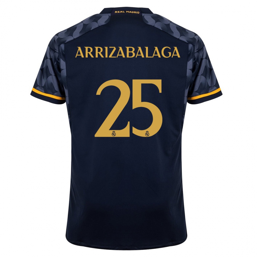Męski Kepa Arrizabalaga #25 Ciemny Niebieski Wyjazdowa Koszulka 2023/24 Koszulki Klubowe
