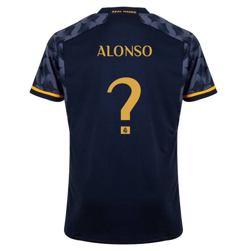 Męski Borja Alonso #0 Ciemny Niebieski Wyjazdowa Koszulka 2023/24 Koszulki Klubowe