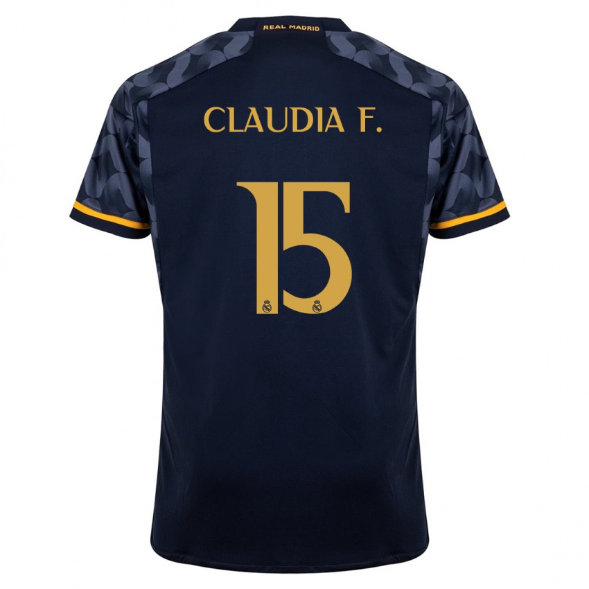 Męski Claudia Florentino #15 Ciemny Niebieski Wyjazdowa Koszulka 2023/24 Koszulki Klubowe