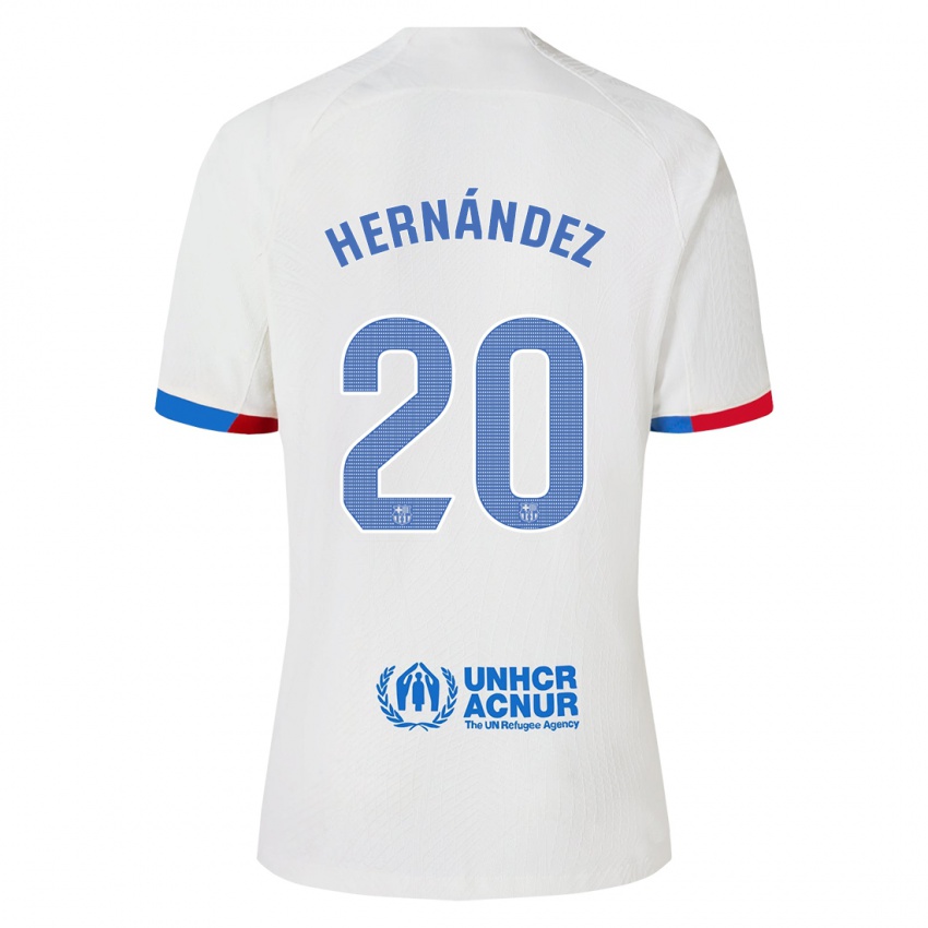 Męski Unai Hernández #20 Biały Wyjazdowa Koszulka 2023/24 Koszulki Klubowe