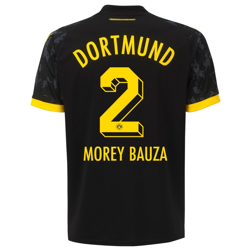 Męski Mateu Morey Bauza #2 Czarny Wyjazdowa Koszulka 2023/24 Koszulki Klubowe