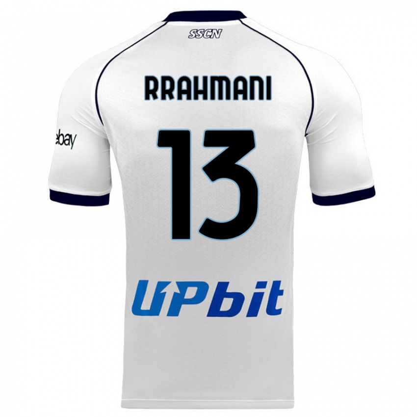 Męski Amir Rrahmani #13 Biały Wyjazdowa Koszulka 2023/24 Koszulki Klubowe