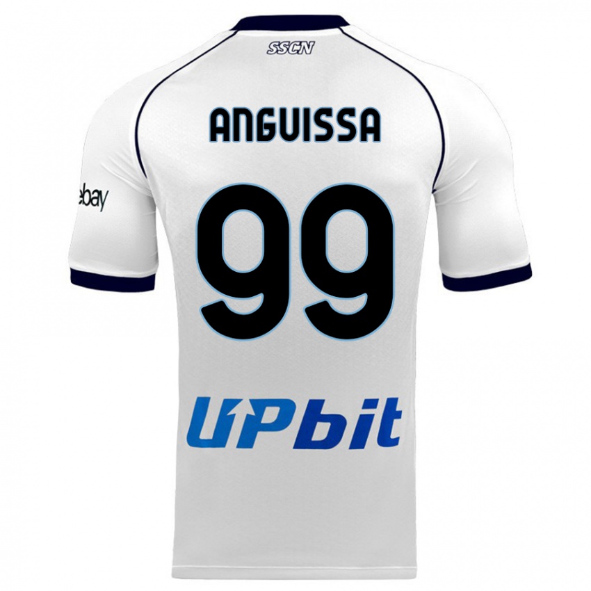 Męski Andre Zambo Anguissa #99 Biały Wyjazdowa Koszulka 2023/24 Koszulki Klubowe