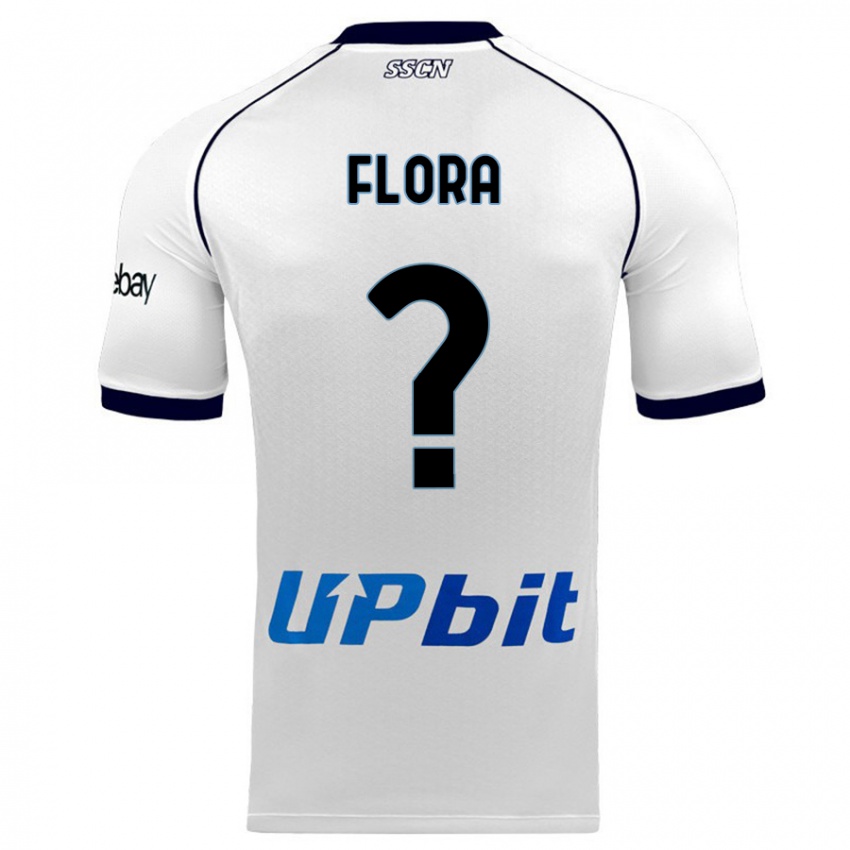 Męski Massimiliano Flora #0 Biały Wyjazdowa Koszulka 2023/24 Koszulki Klubowe