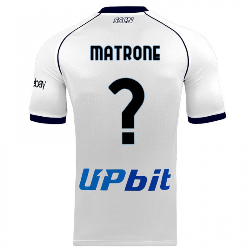 Męski Manuel Matrone #0 Biały Wyjazdowa Koszulka 2023/24 Koszulki Klubowe