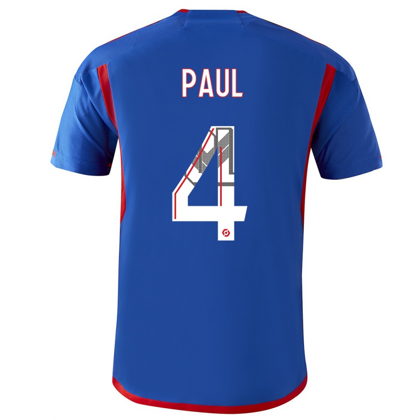 Męski Paul Akouokou #0 Niebieski Czerwony Wyjazdowa Koszulka 2023/24 Koszulki Klubowe