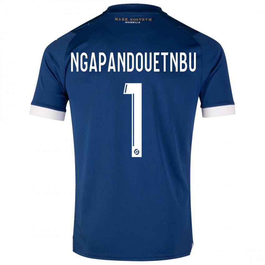 Męski Simon Ngapandouetnbu #1 Ciemny Niebieski Wyjazdowa Koszulka 2023/24 Koszulki Klubowe