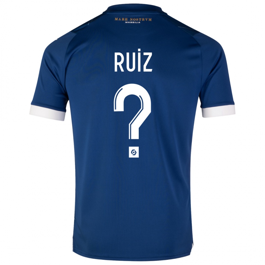 Męski Pedro Ruiz #0 Ciemny Niebieski Wyjazdowa Koszulka 2023/24 Koszulki Klubowe
