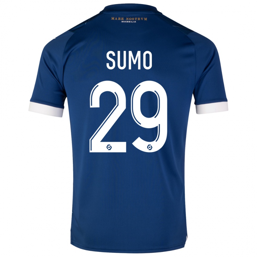 Męski Eva Sumo #29 Ciemny Niebieski Wyjazdowa Koszulka 2023/24 Koszulki Klubowe
