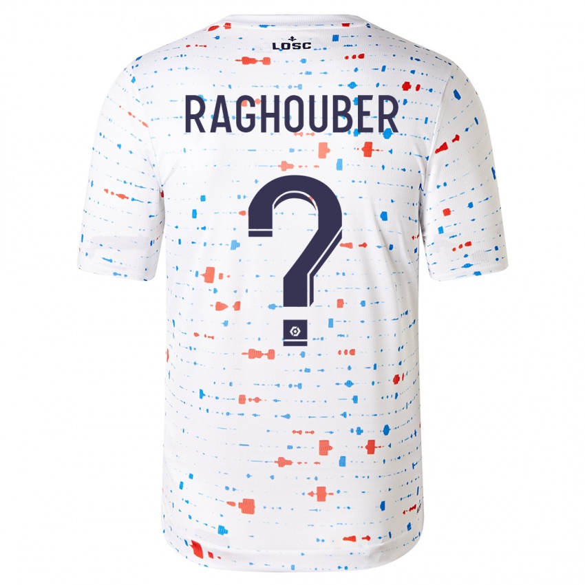 Męski Ugo Raghouber #0 Biały Wyjazdowa Koszulka 2023/24 Koszulki Klubowe