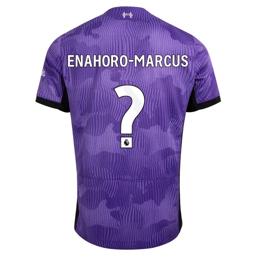 Męski Louis Enahoro-Marcus #0 Fioletowy Trzeci Komplet Koszulka 2023/24 Koszulki Klubowe