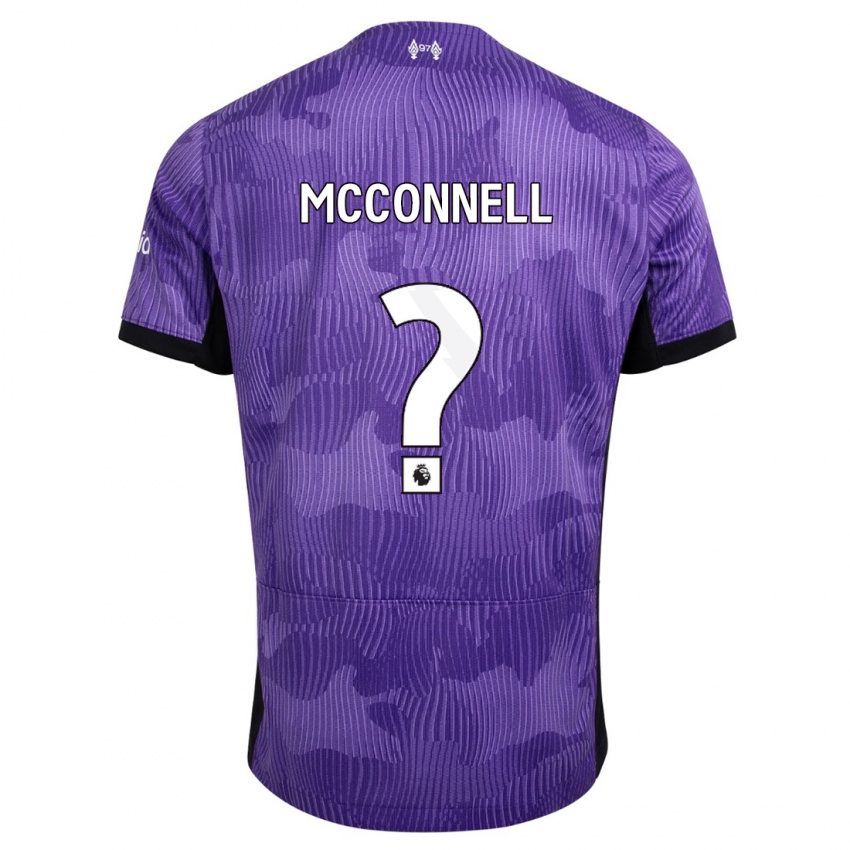Męski James Mcconnell #0 Fioletowy Trzeci Komplet Koszulka 2023/24 Koszulki Klubowe