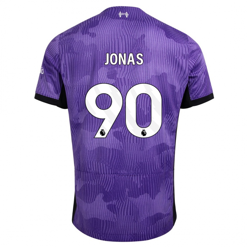 Męski Lee Jonas #90 Fioletowy Trzeci Komplet Koszulka 2023/24 Koszulki Klubowe