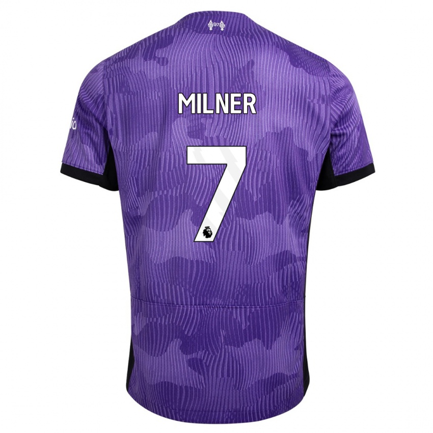 Męski James Milner #7 Fioletowy Trzeci Komplet Koszulka 2023/24 Koszulki Klubowe