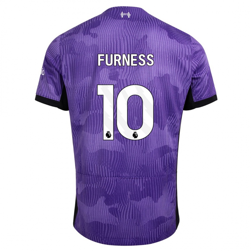 Męski Rachel Furness #10 Fioletowy Trzeci Komplet Koszulka 2023/24 Koszulki Klubowe