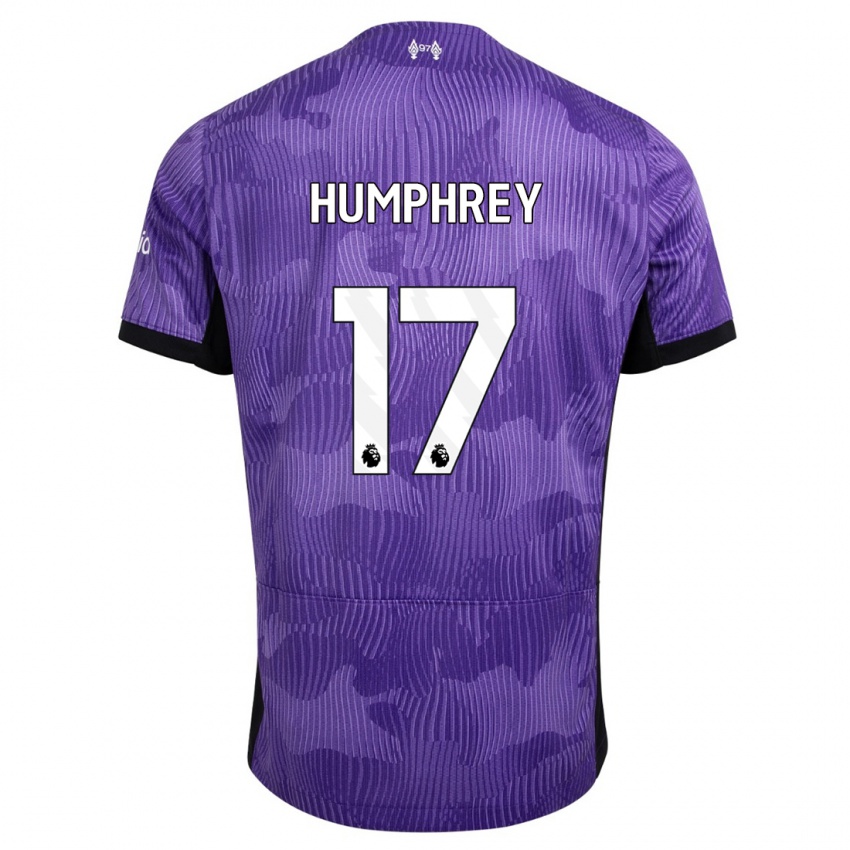 Męski Carla Humphrey #17 Fioletowy Trzeci Komplet Koszulka 2023/24 Koszulki Klubowe
