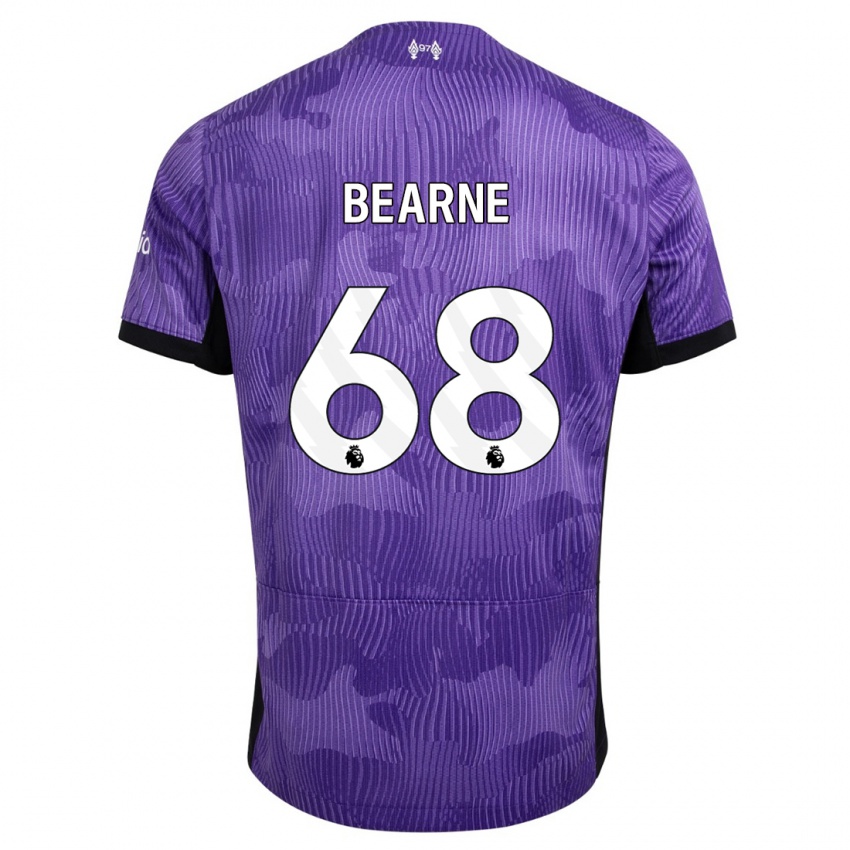 Męski Jack Bearne #68 Fioletowy Trzeci Komplet Koszulka 2023/24 Koszulki Klubowe
