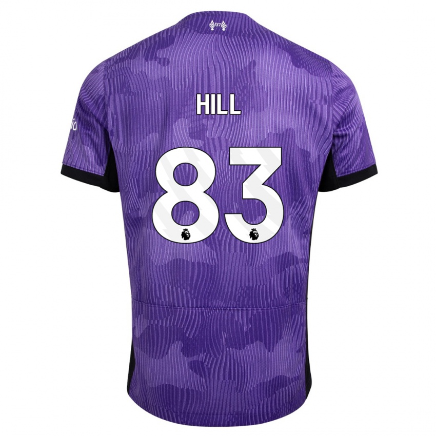 Męski Thomas Hill #83 Fioletowy Trzeci Komplet Koszulka 2023/24 Koszulki Klubowe