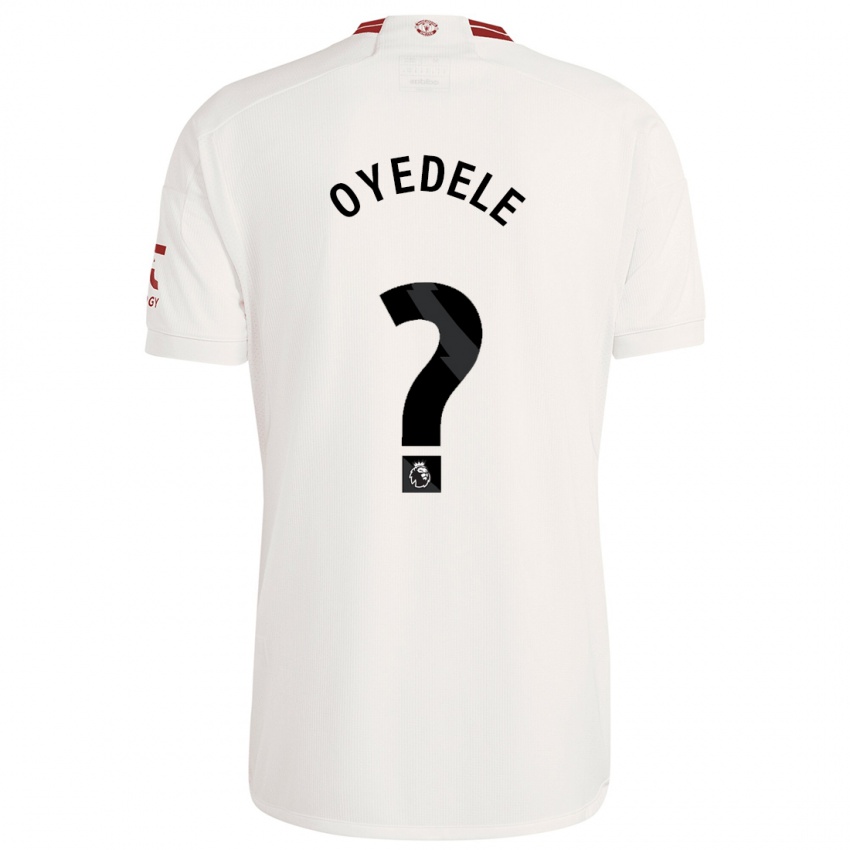 Męski Maxi Oyedele #0 Biały Trzeci Komplet Koszulka 2023/24 Koszulki Klubowe