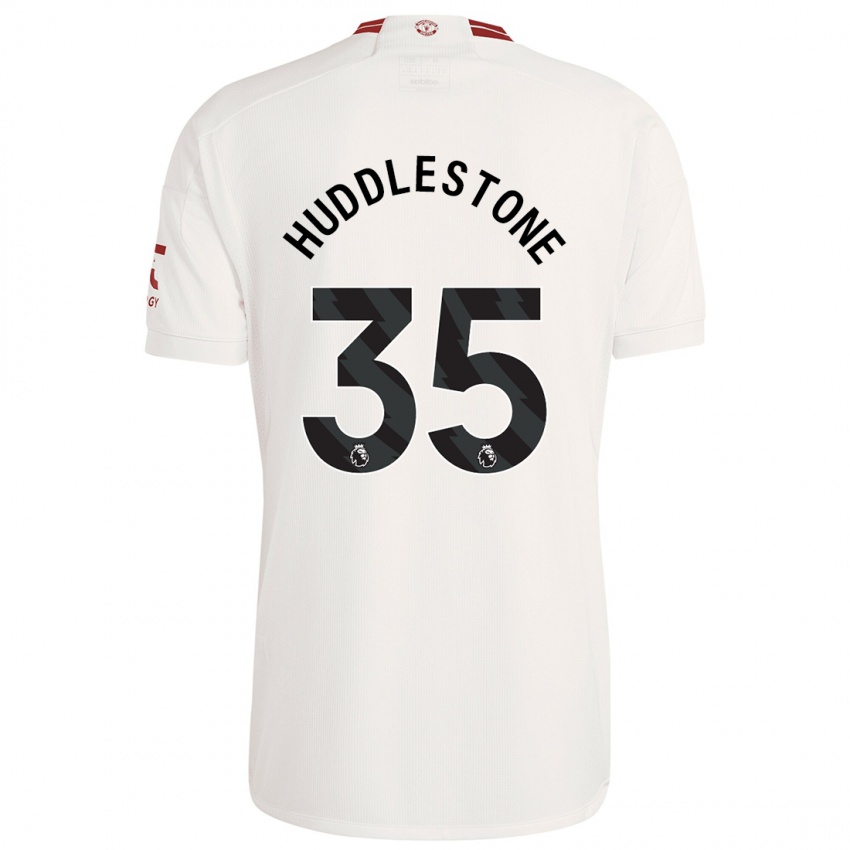 Męski Tom Huddlestone #35 Biały Trzeci Komplet Koszulka 2023/24 Koszulki Klubowe