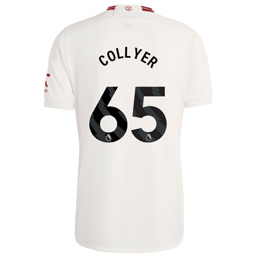 Męski Toby Collyer #65 Biały Trzeci Komplet Koszulka 2023/24 Koszulki Klubowe