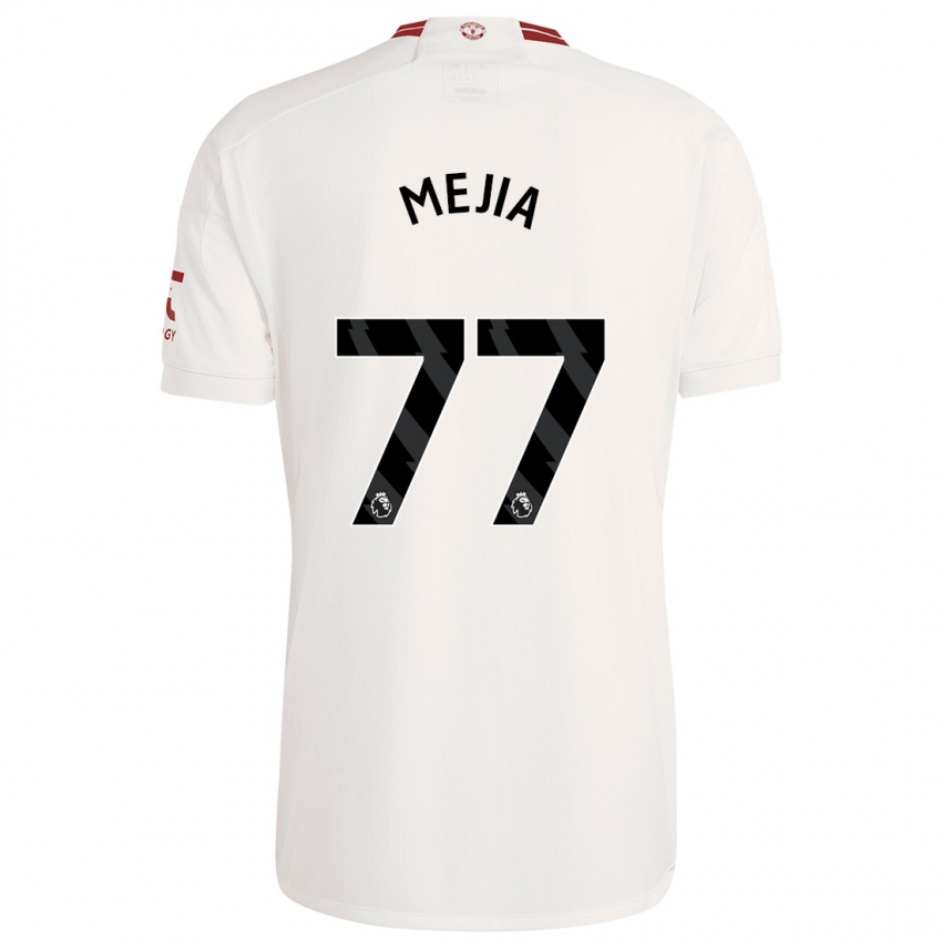 Męski Mateo Mejia #77 Biały Trzeci Komplet Koszulka 2023/24 Koszulki Klubowe