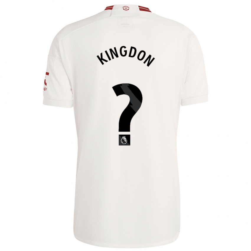 Męski Jack Kingdon #0 Biały Trzeci Komplet Koszulka 2023/24 Koszulki Klubowe