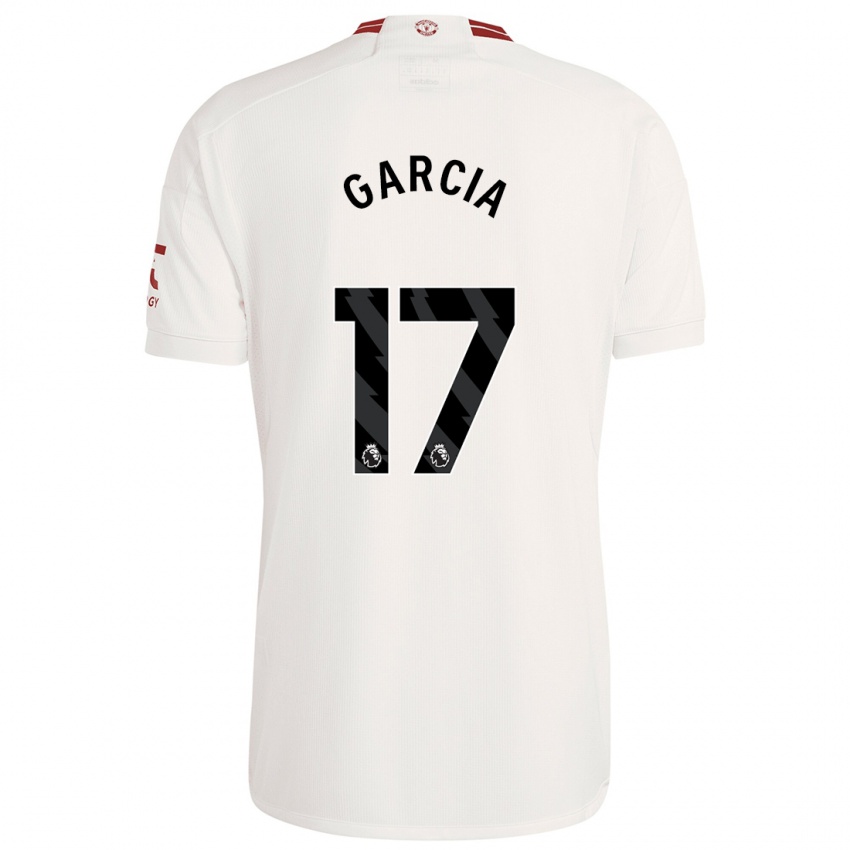 Męski Lucia Garcia #17 Biały Trzeci Komplet Koszulka 2023/24 Koszulki Klubowe