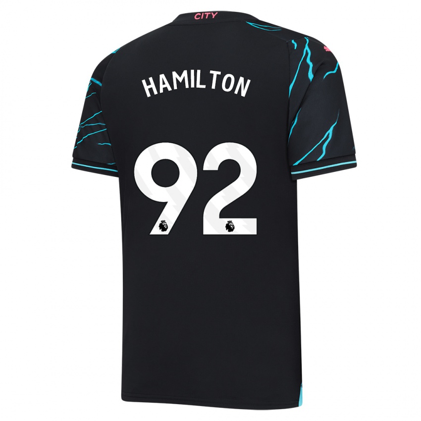 Męski Micah Hamilton #92 Ciemny Niebieski Trzeci Komplet Koszulka 2023/24 Koszulki Klubowe