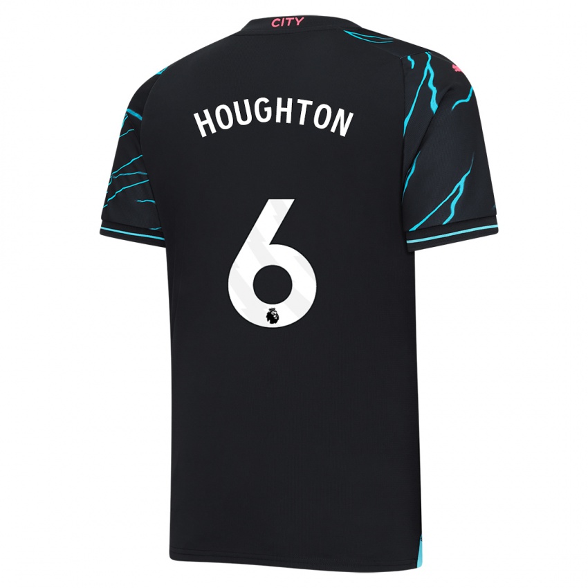 Męski Steph Houghton #6 Ciemny Niebieski Trzeci Komplet Koszulka 2023/24 Koszulki Klubowe