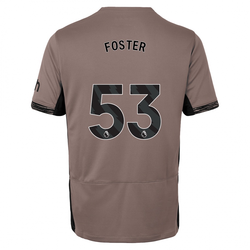 Męski Brooklyn Lyons Foster #53 Ciemny Beż Trzeci Komplet Koszulka 2023/24 Koszulki Klubowe