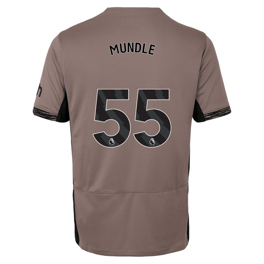 Męski Romaine Mundle #55 Ciemny Beż Trzeci Komplet Koszulka 2023/24 Koszulki Klubowe