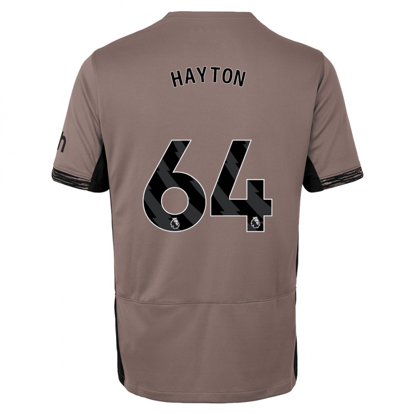 Męski Adam Hayton #64 Ciemny Beż Trzeci Komplet Koszulka 2023/24 Koszulki Klubowe