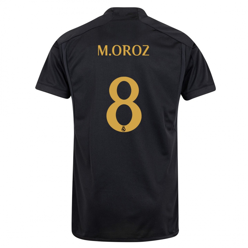 Męski Maite Oroz #8 Czarny Trzeci Komplet Koszulka 2023/24 Koszulki Klubowe